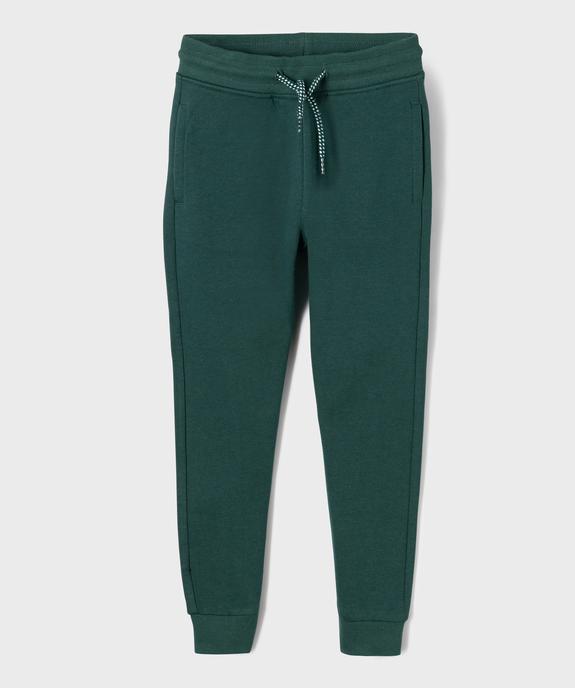 Pantalon de jogging avec intérieur molletonné garçon vue1 - GEMO (ENFANT) - GEMO
