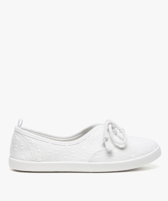 Ballerines en toile avec lacets cordelette femme - Valentina Baldano vue3 - VALENTINA BALDA - GEMO