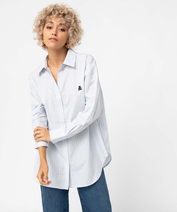 Chemise femme à rayures - LuluCastagnette vue2 - LULUCASTAGNETTE - GEMO