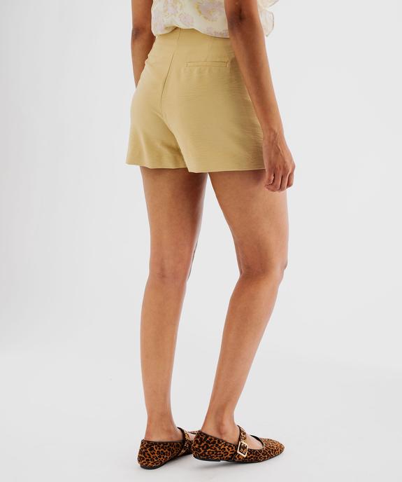 Jupe-short élégante à boutons décoratifs femme vue3 - GEMO(FEMME PAP) - GEMO
