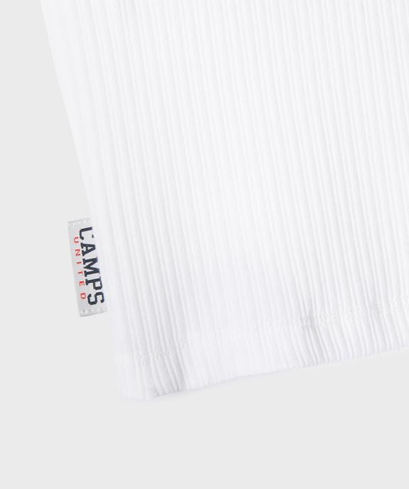 Débardeur en coton côtelé avec brassière intégrée fille - Camps United vue2 - CAMPS GEMO FOR GOOD - GEMO