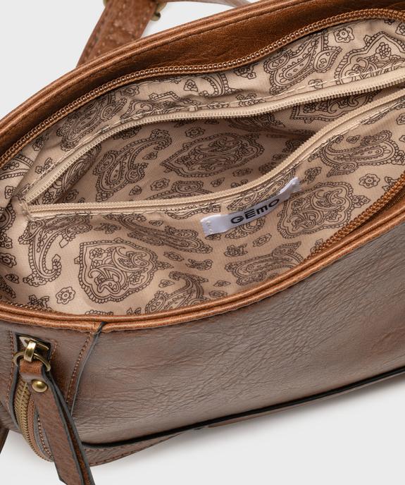 Sac à bandoulière réglable avec poches zippées femme vue3 - GEMO (ACCESS) - GEMO