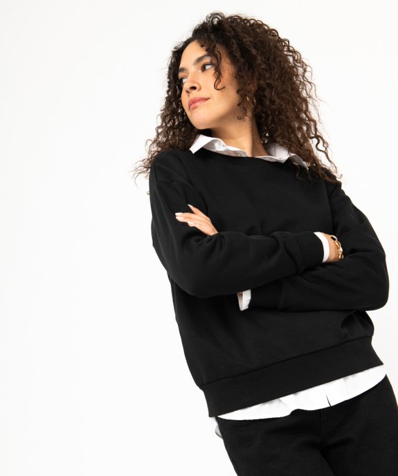 Sweat ample intérieur molletonné femme vue1 - GEMO(FEMME PAP) - GEMO