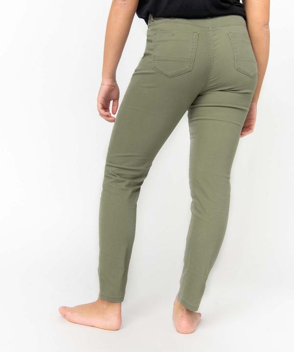 Pantalon coupe Slim taille normale femme vue3 - GEMO 4G FEMME - GEMO