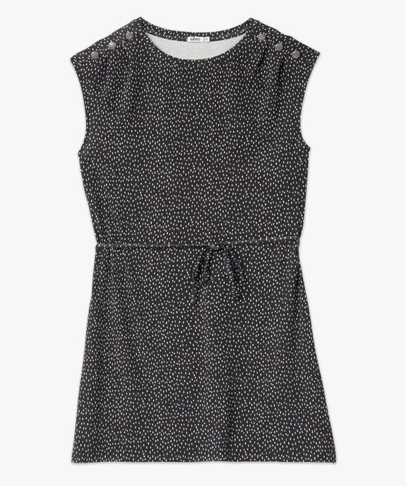 Robe femme imprimée en maille fluide coupe courte vue4 - GEMO(FEMME PAP) - GEMO