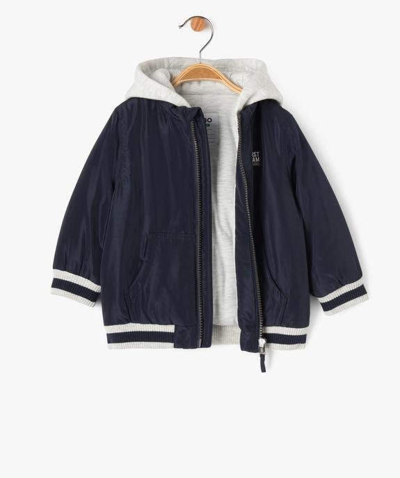 Blouson matelassé à capuche bébé garçon vue3 - GEMO 4G BEBE - GEMO
