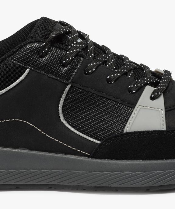 Baskets homme style skateshoes multimatières à lacets vue6 - GEMO (CASUAL) - GEMO