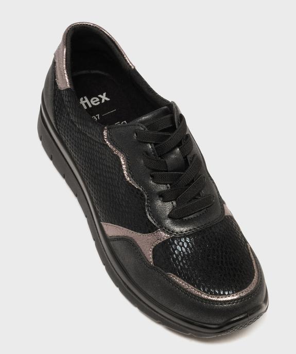 Baskets confort à lacets élastiques et semelle à mémoire de forme femme - g'flex vue5 - G'FLEX - GEMO