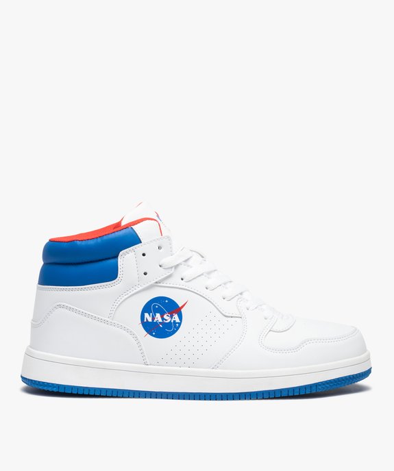 Baskets homme mid-cut bicolores à lacets – Nasa vue1 - NASA - GEMO