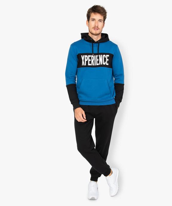 Sweat homme bicolore à capuche   vue5 - GEMO (HOMME) - GEMO