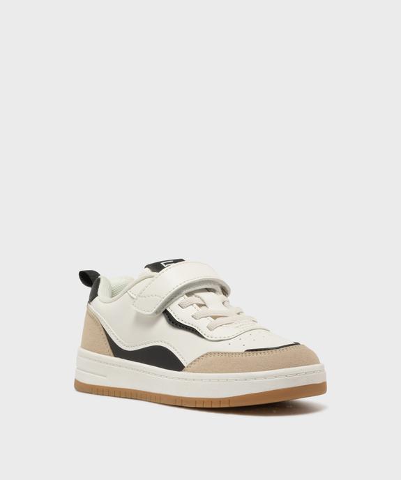 Baskets à scratch avec empiècements contrastants garçon - 5 Miles vue2 - 5 MILES - GEMO