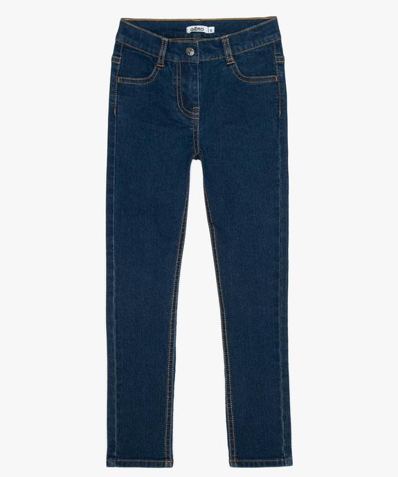 Jean fille coupe slim 4 poches en matière extensible vue1 - GEMO (ENFANT) - GEMO