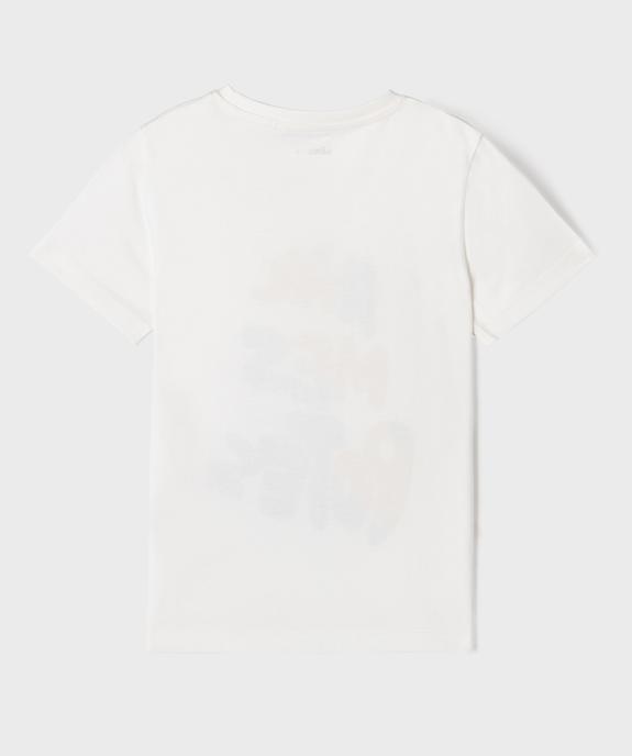 Tee-shirt manches courtes avec motif humoristique garçon vue3 - GEMO (ENFANT) - GEMO