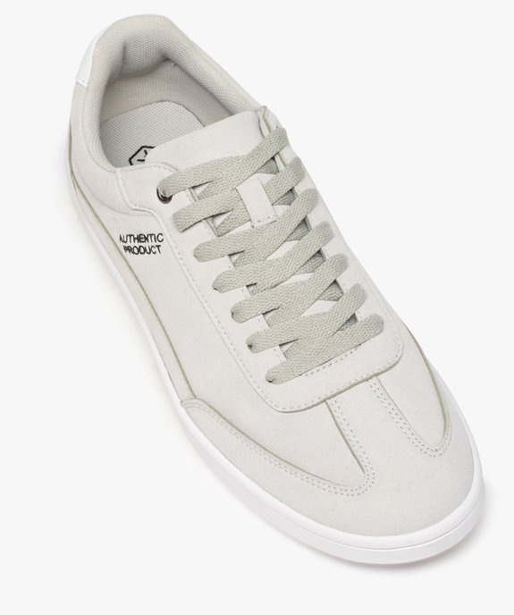 Baskets homme suédées à lacets style skateshoes vue5 - GEMO (SPORTSWR) - GEMO