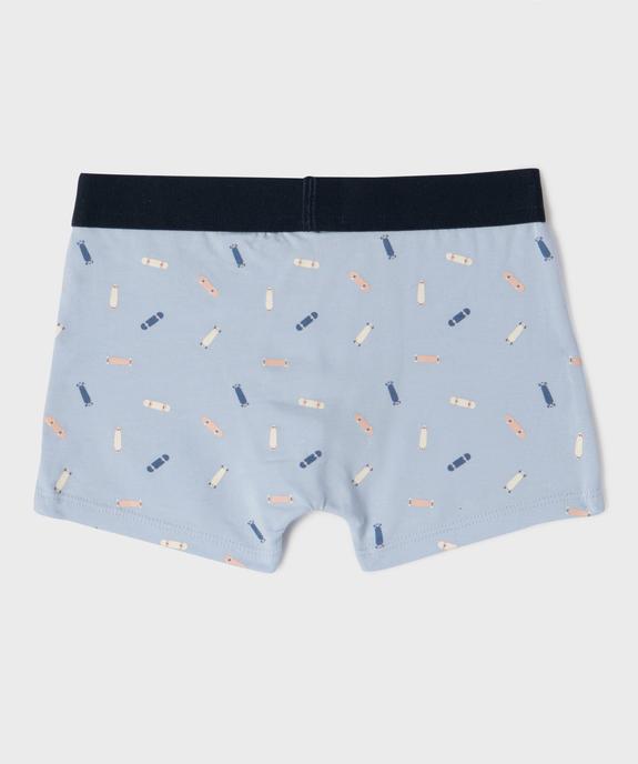 Boxer en coton stretch garçon (lot de 2) vue3 - GEMO 4G GARCON - GEMO