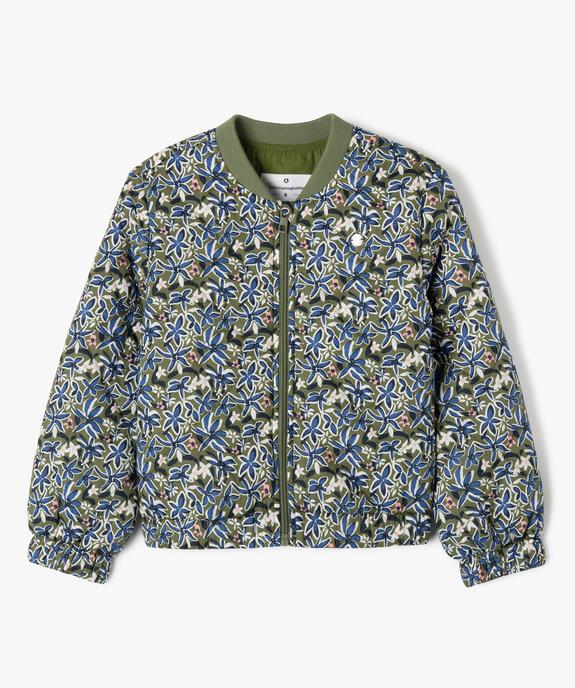 Blouson matelassé à motifs fleuris fille - LuluCastagnette vue2 - LULU CASTAGNETTE GEMO FOR GOOD - GEMO