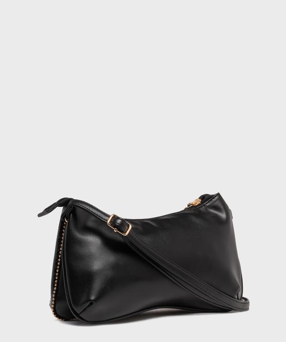 Sac bandoulière compact à perles dorées femme vue2 - GEMO (ACCESS) - GEMO