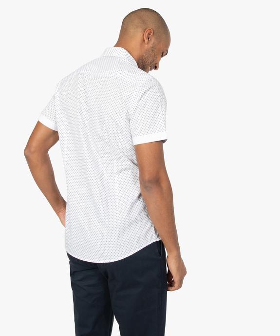 Chemise homme à manches courtes imprimée vue3 - GEMO (HOMME) - GEMO