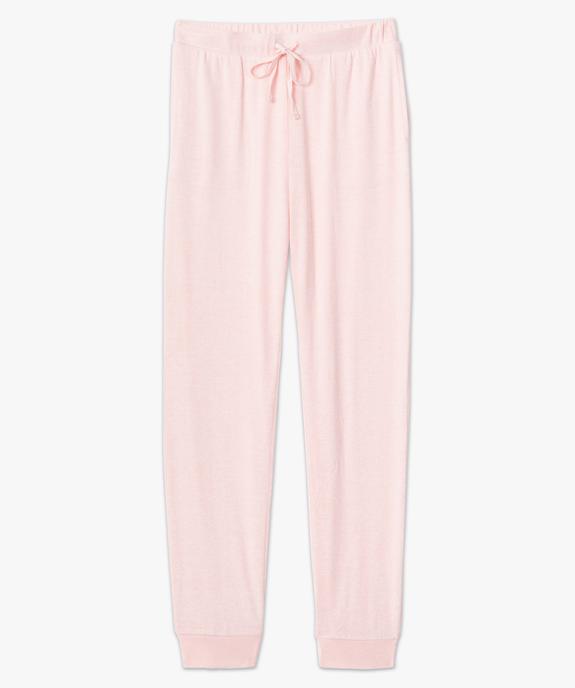 Pantalon de pyjama en maille fine femme vue4 - GEMO 4G FEMME - GEMO