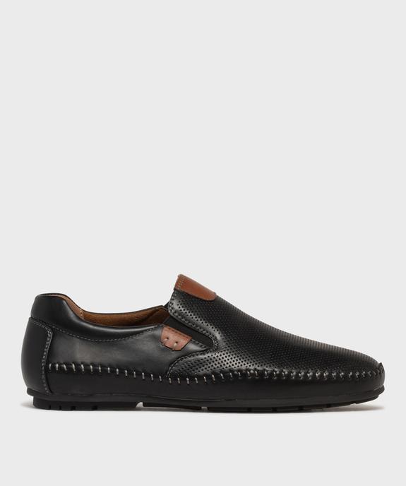 Mocassins slip-on avec semelle intérieure cuir homme - Urban Steps vue2 - URBAN STEPS - GEMO