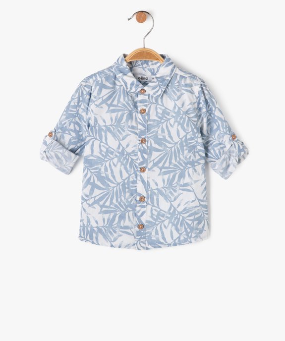 Chemise à motif feuillage bébé garçon vue2 - GEMO(BEBE DEBT) - GEMO