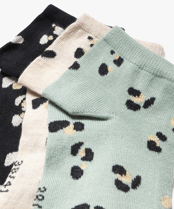 Chaussettes ultra courtes à motif pailletés femme (lot de 3) vue3 - GEMO(HOMWR FEM) - GEMO