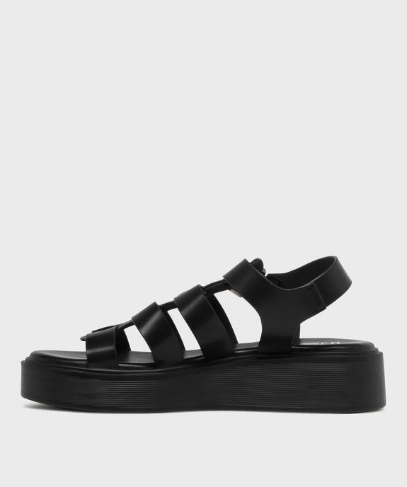 Sandales compensées multi-brides femme - 5 Miles vue3 - 5 MILES - GEMO