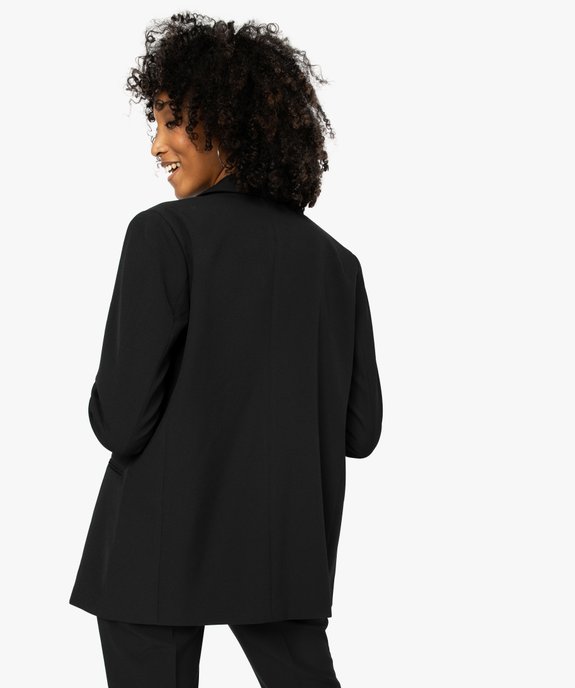 Veste femme unie coupe droite vue3 - GEMO(FEMME PAP) - GEMO