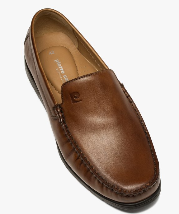 Mocassins homme unis en cuir – Pierre Cardin vue5 - PIERRE CARDIN DIFFUSION - GEMO
