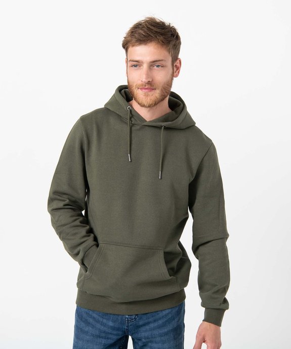 Sweat homme molletonné à capuche vue1 - GEMO (HOMME) - GEMO