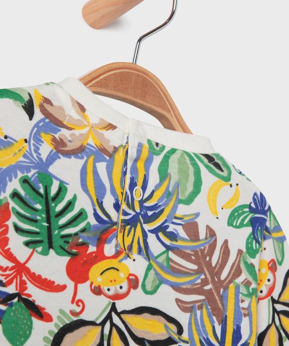 Tee-shirt manches courtes à motifs animaliers bébé garçon vue2 - GEMO 4G BEBE - GEMO
