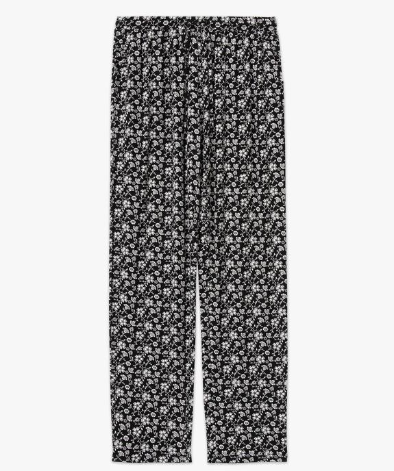 Pantalon de pyjama fluide femme vue4 - GEMO 4G FEMME - GEMO