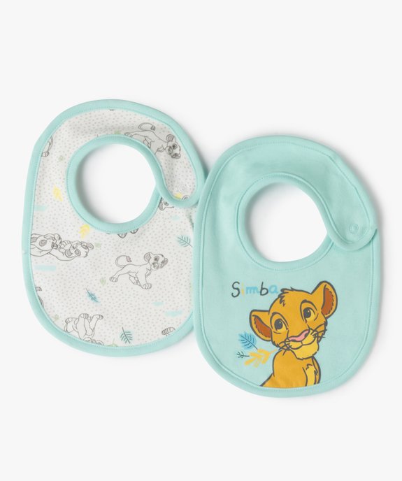 Bavoirs bébé en coton à motifs Le Roi Lion (lot de 2) - Disney vue1 - DISNEY DTR - GEMO
