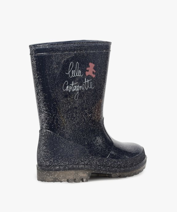 Bottes de pluie fille pailletées – LuluCastagnette vue4 - LULU CASTAGNETT - GEMO