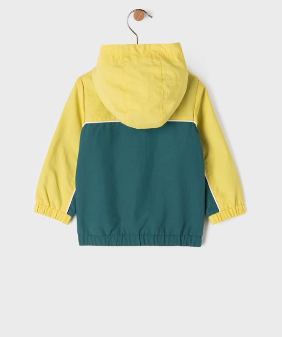 Blouson imperméable à capuche bicolore bébé garçon vue3 - GEMO(BEBE DEBT) - GEMO