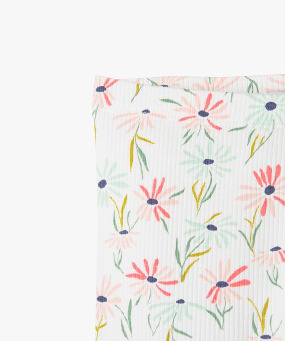 Leggings en coton côtelé fille vue2 - GEMO (ENFANT) - GEMO
