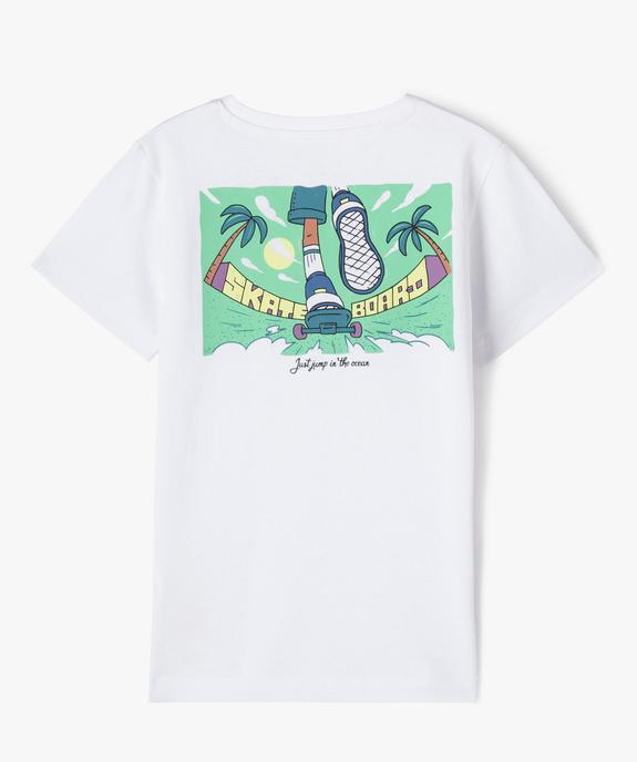 Tee-shirt manches courtes à motifs garçon vue3 - GEMO (ENFANT) - GEMO