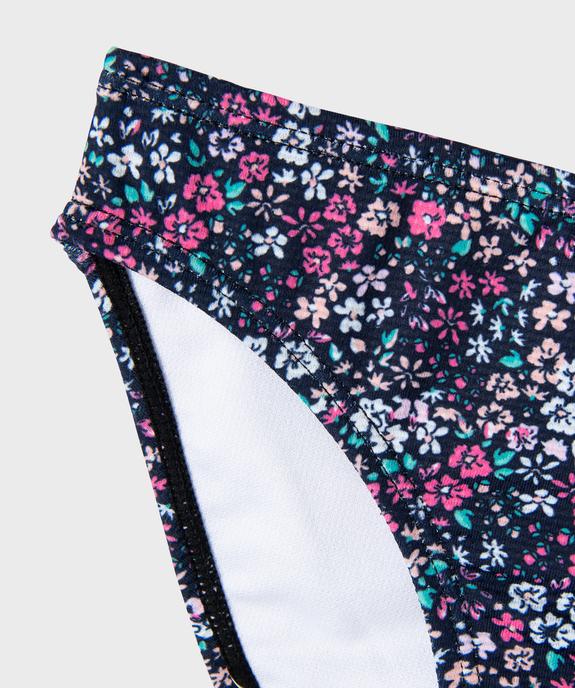 Maillot de bain 2 pièces à fleurs et volants fille vue3 - GEMO (ENFANT) - GEMO