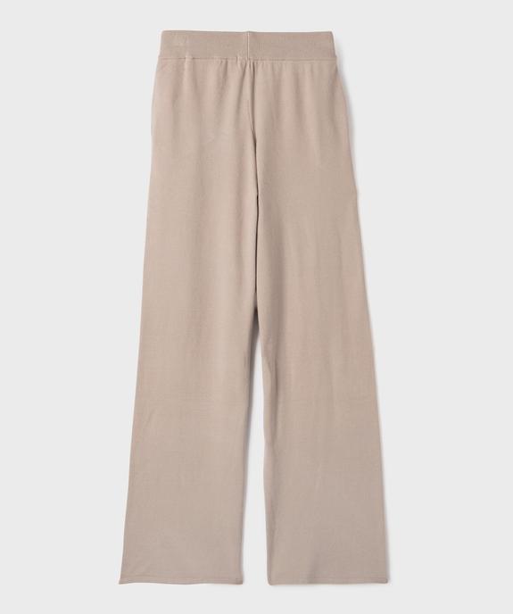 Pantalon ample en maille fluide fille - GEMO (JUNIOR) Pantalon ample en maille fluide fille vue3 - GEMO (JUNIOR) - GEMO