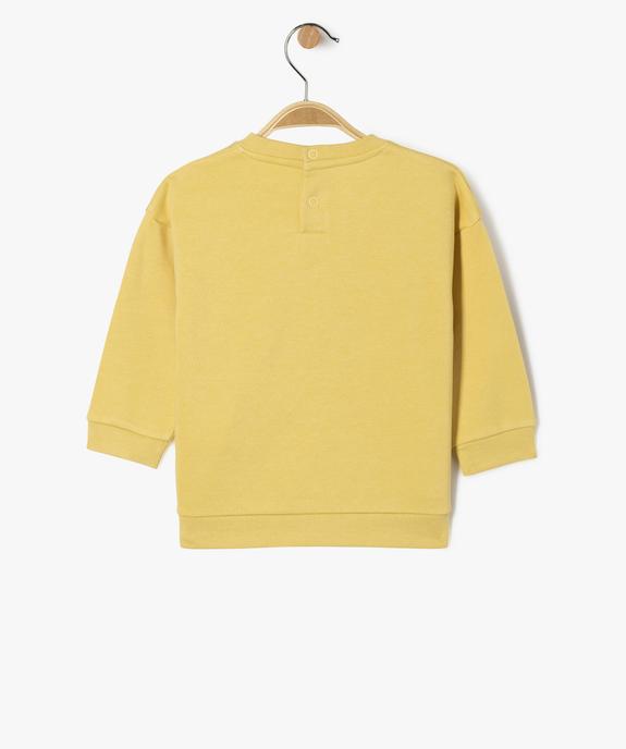 Sweat en molleton imprimé bébé garçon  vue3 - GEMO 4G BEBE - GEMO