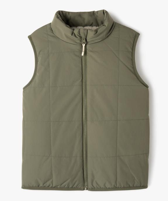 Blouson matelassé sans manche réversible garçon vue3 - GEMO 4G GARCON - GEMO
