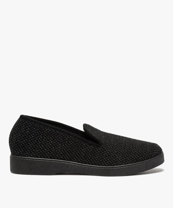 Pantoufles homme style charentaises dessus maille piquée vue1 - GEMO 4G HOMME - GEMO