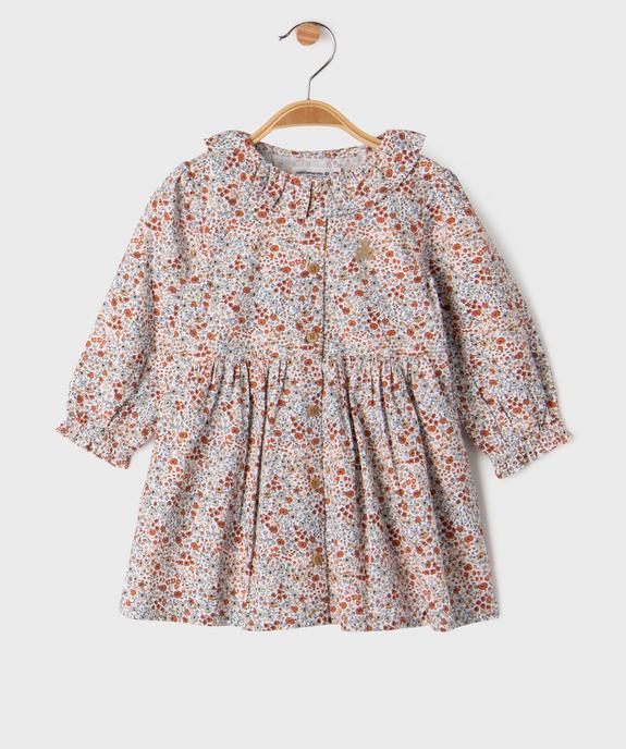 Robe à motifs fleuris bébé fille - LuluCastagnette vue1 - LULUCASTAGNETTE - GEMO