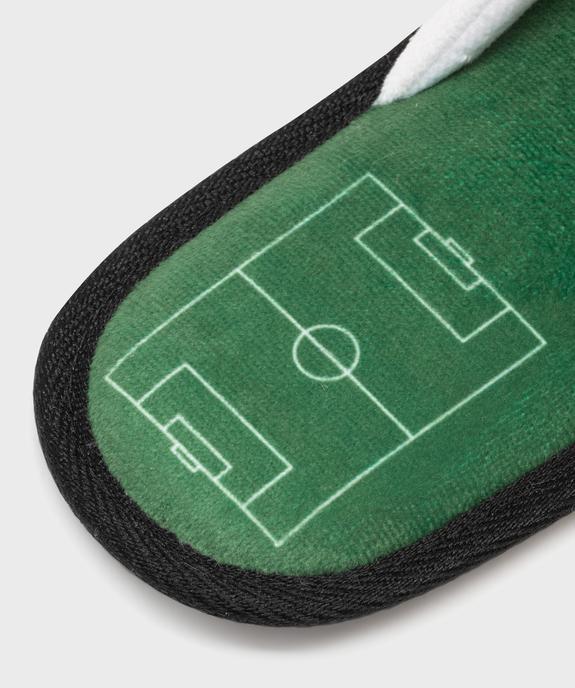 Chaussons mules plates en velours imprimés football garçon  vue6 - GEMO 4G GARCON - GEMO