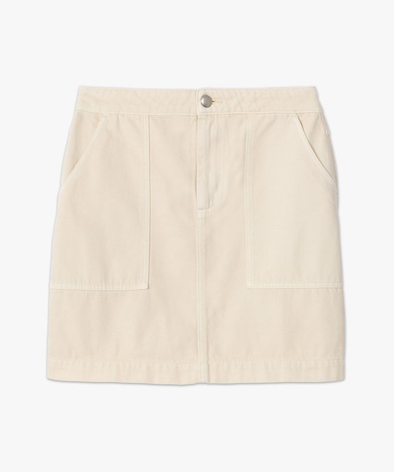 Jupe femme avec grandes poches plaquées vue4 - GEMO(FEMME PAP) - GEMO
