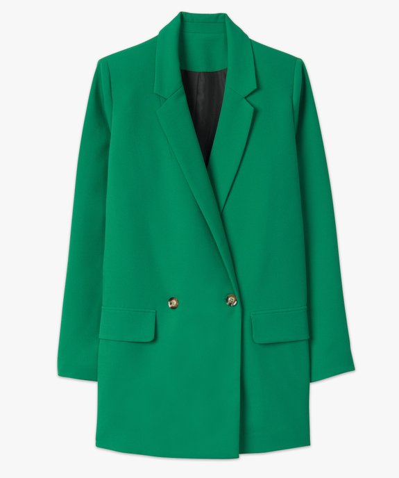 Veste blazer fermeture croisée femme - GEMO(FEMME PAP) Veste blazer fermeture croisée femme vue4 - GEMO(FEMME PAP) - GEMO