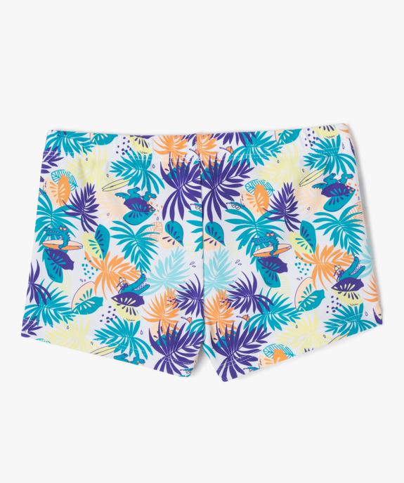 Maillot de bain boxer à motifs exotiques garçon vue3 - GEMO 4G GARCON - GEMO