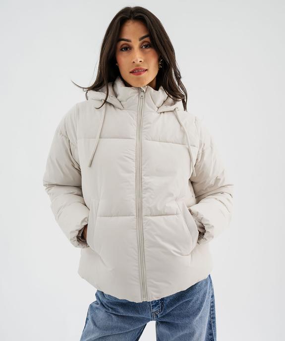 Doudoune à capuche et col montant femme vue4 - GEMO 4G FEMME - GEMO