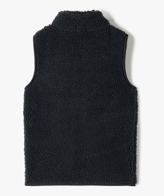 Sweat garçon zippé sans manches en sherpa vue3 - GEMO (ENFANT) - GEMO