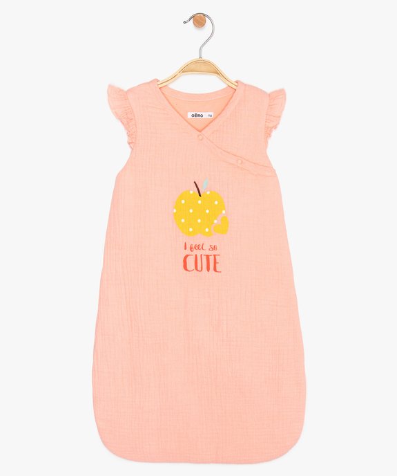 Gigoteuse bébé en mousseline de coton vue1 - GEMO(BB COUCHE) - GEMO